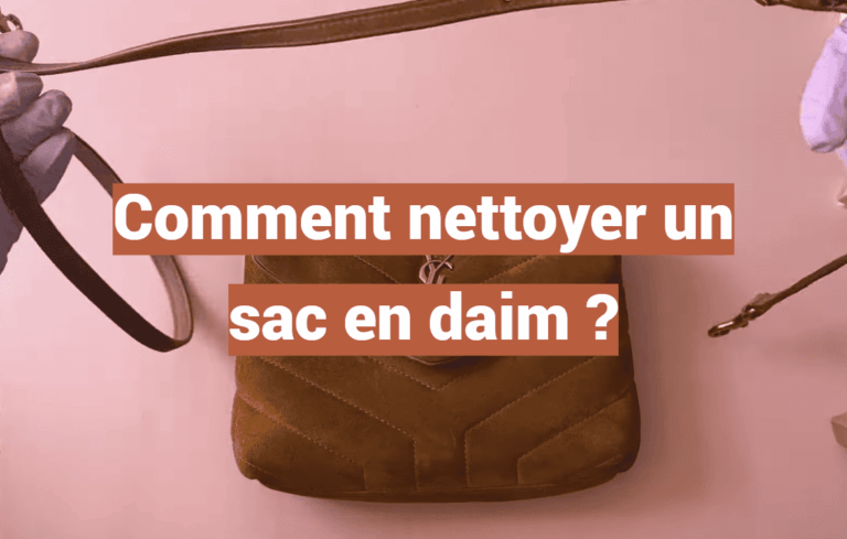 Comment nettoyer un sac en daim ?